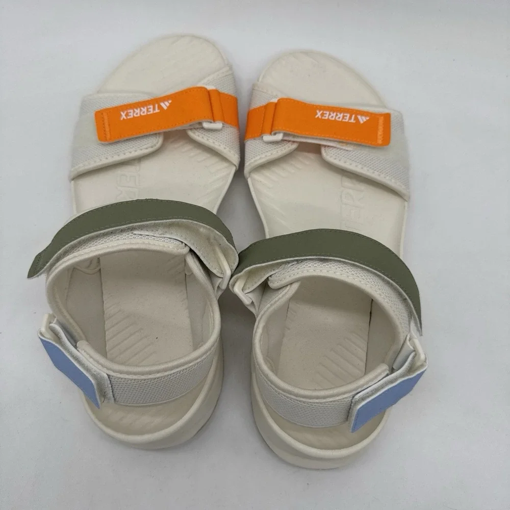 adidas Terrex Hydroterra Sandals Men's 9 Off White Beige Water Hiking JR8410